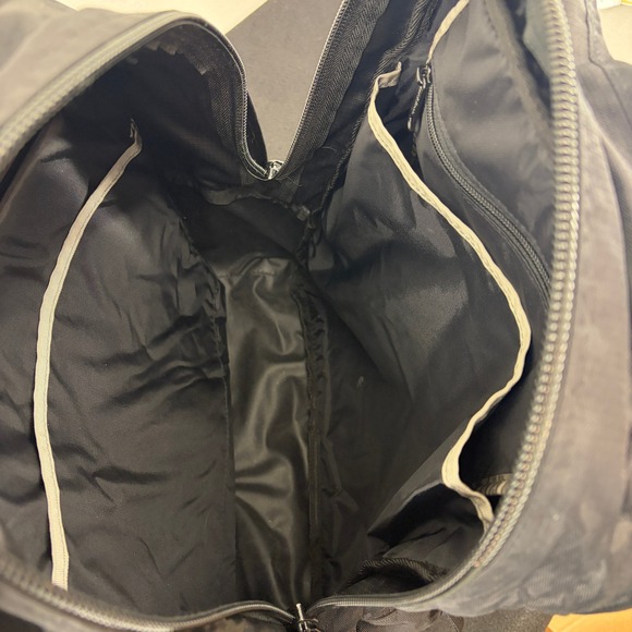 EUC LL Bean Super Deluxe XL Backpack Book Pack Bookbag 41L Black 290888 - Picture 5 of 14